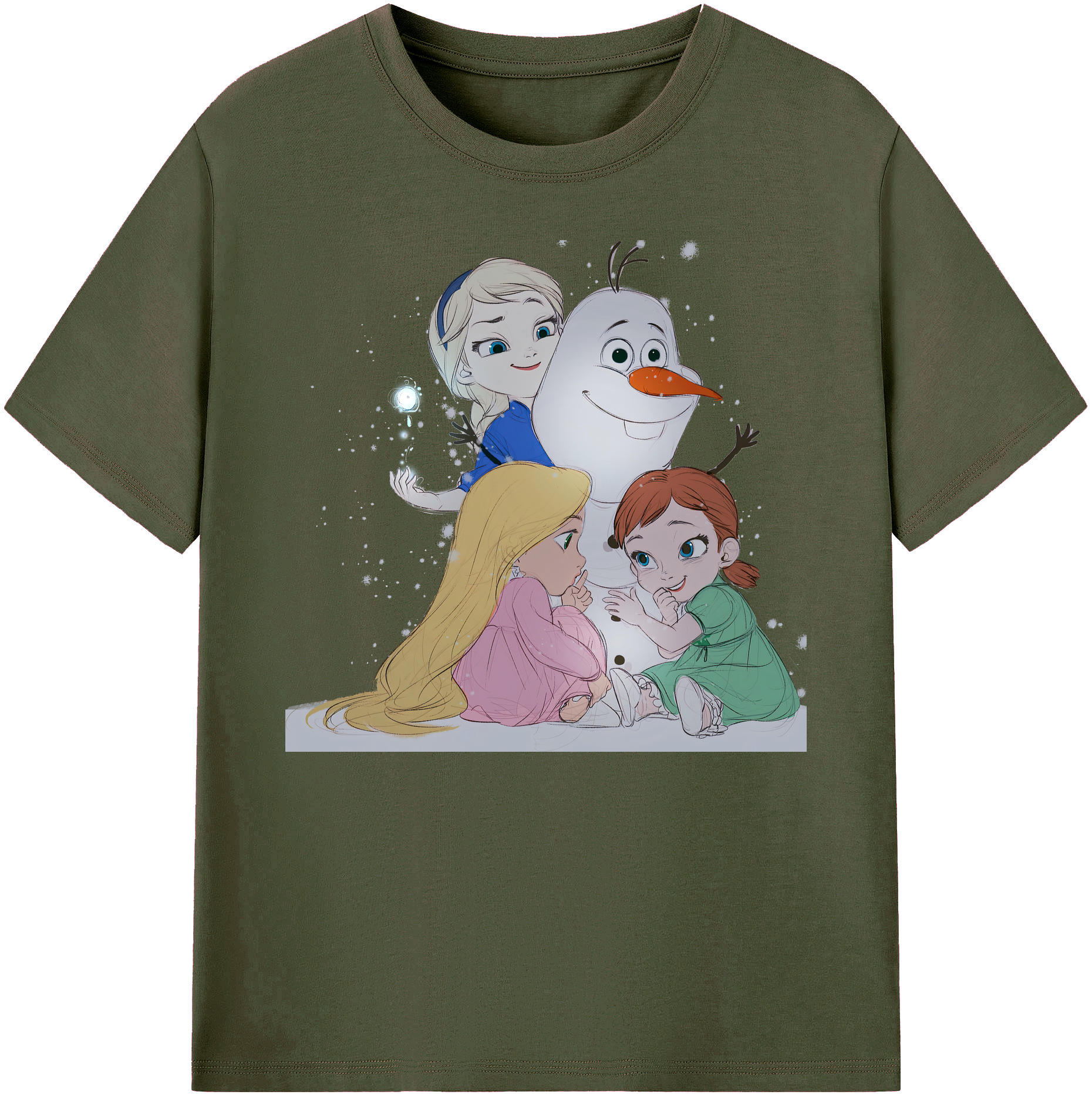 （画像用） アナと雪の女王 アンナ エルサ Frozen Anna Elsa 綿100％ メンズ半袖Tシャツ｜肌触りやわらか＆通気性